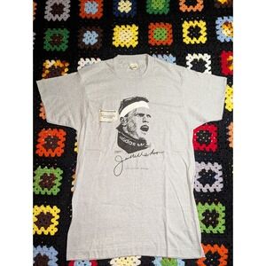 Vintage 1986 Jim McMahon Mr Adidas Chicago Bears Football Shirt Large NFL New